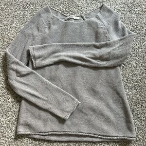 Old Navy Light Gray Knit Pullover